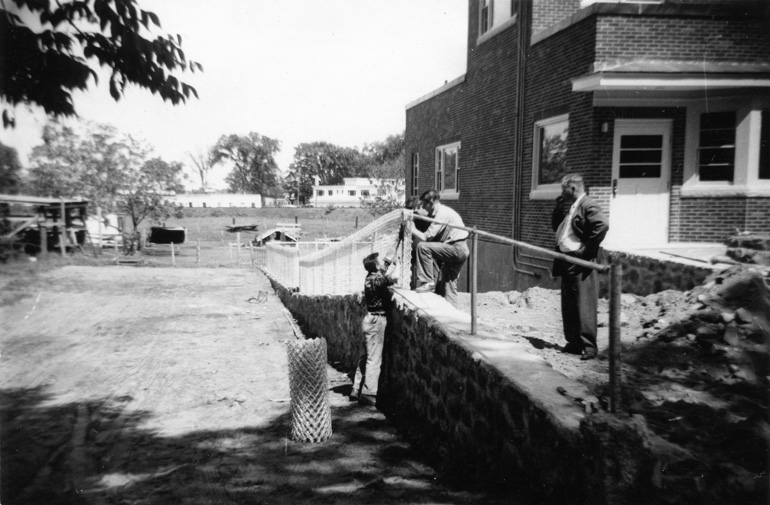 1952 Center Fire Station Construction at 7 North Road