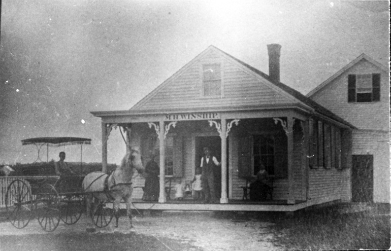 Winship's Store then Historical Hall in West Chelmsford at the corner of Joy and Main streets