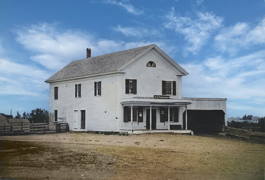 1872 Parkhurst Store on its Original Site